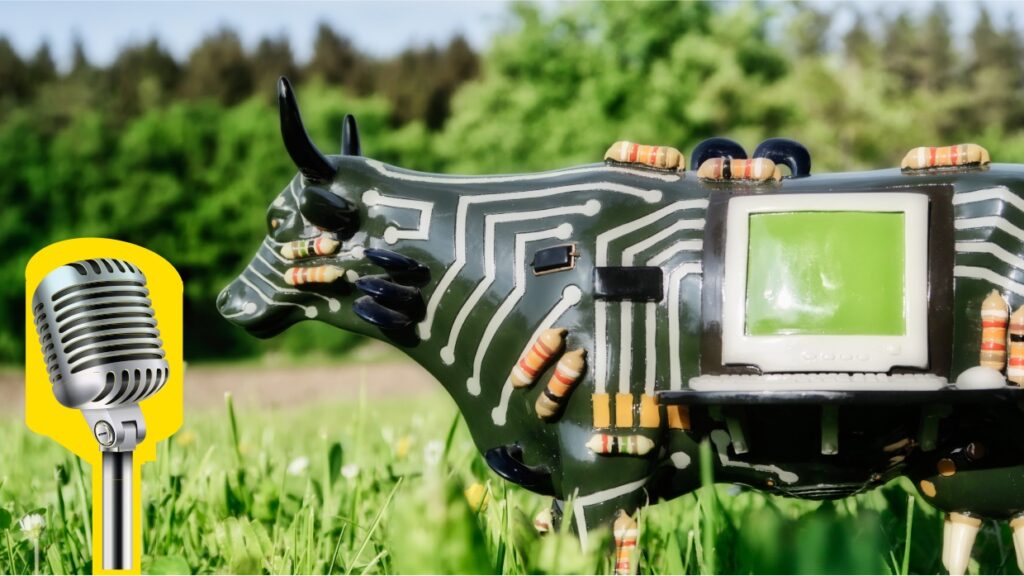 cowputer mit mikrofon